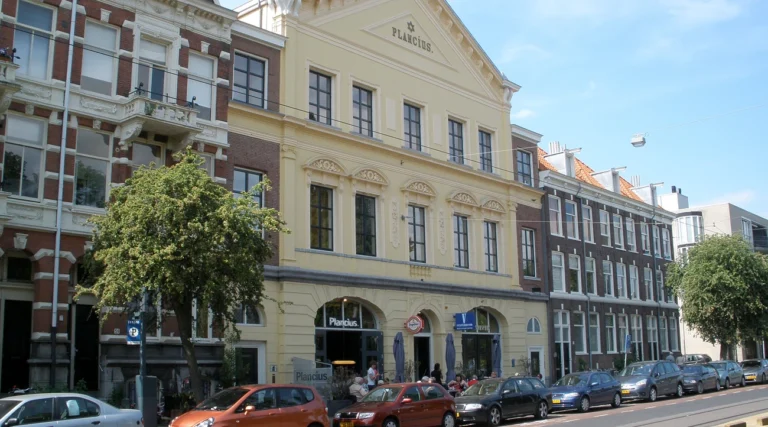 Plancius building housing the Dutch Resistance Museum on Plantage Kerklaan in Amsterdam, photographed in daylight