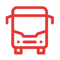 icon bus getting around