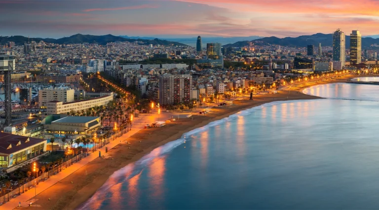 Barceloneta at sunrise