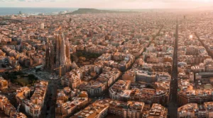 Eixample aerial view