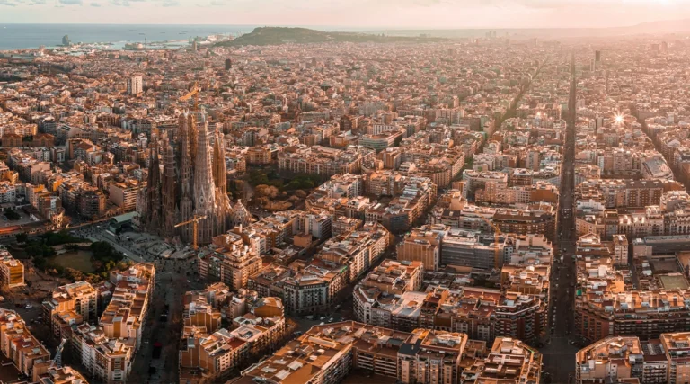 Eixample aerial view