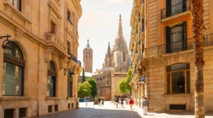 Gothic Quarter Glimpse in Barcelona