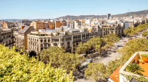Passeig de Gracia avenue in Barcelona